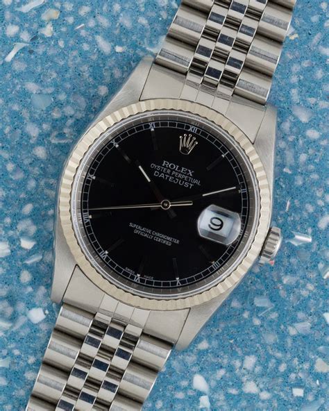 rolex datejust 16234 nero con scatola|rolex datejust 16234.